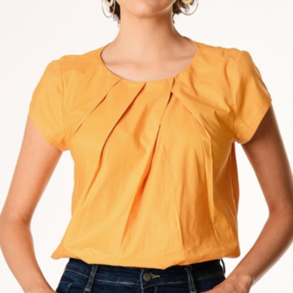 eshakti Tops - 🧶 Yellow eShakti top